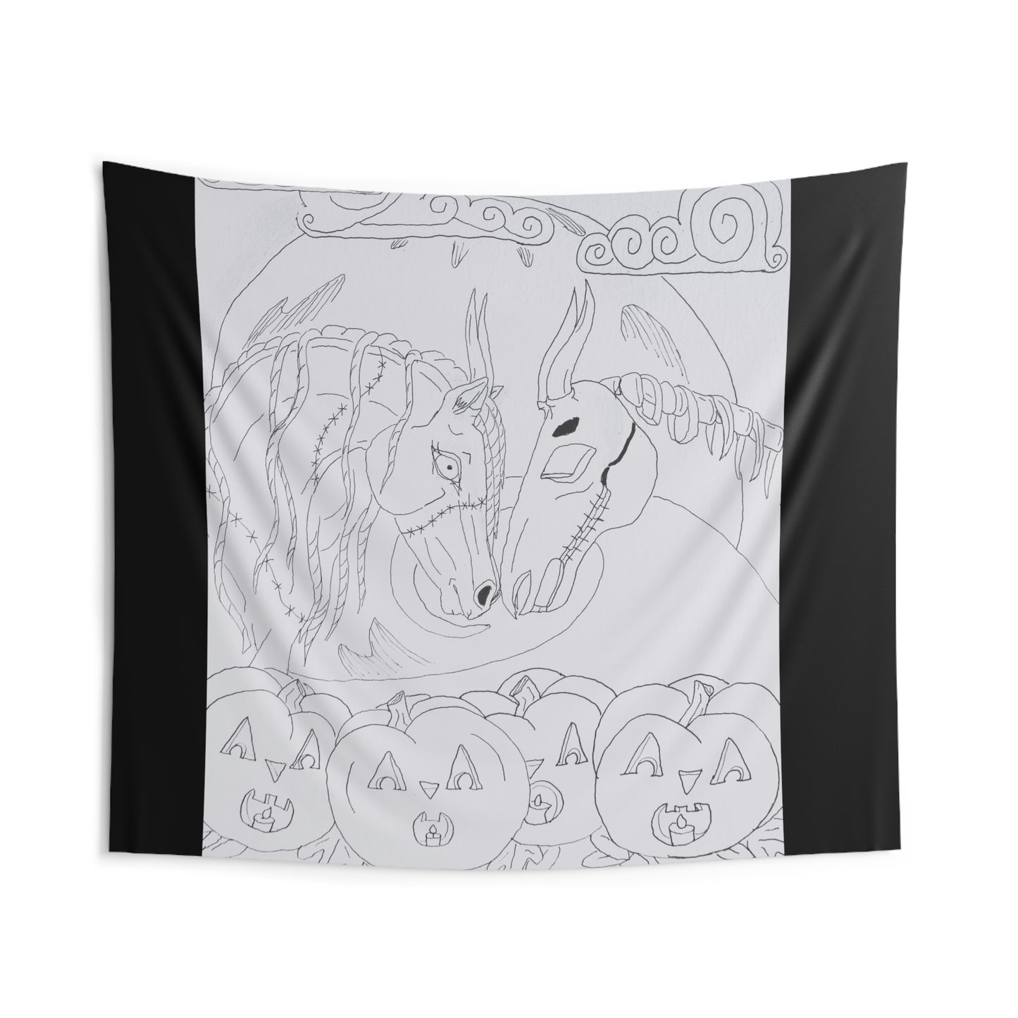 Jack and Sally Dragonies Ponies 222 Indoor Wall Tapestries