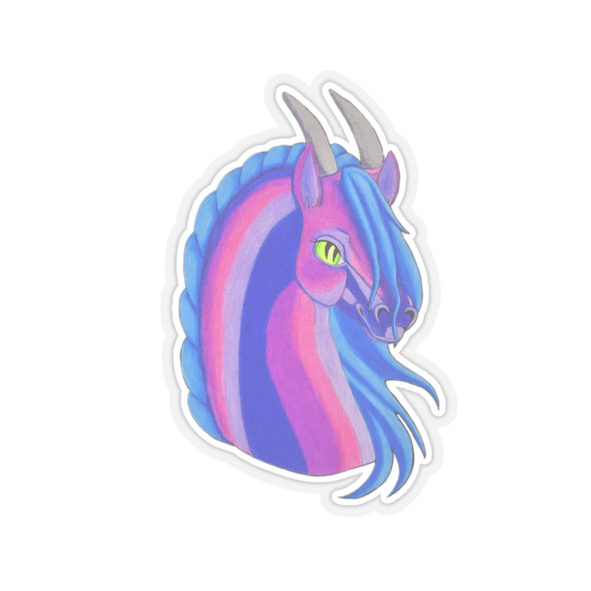 Neon Dragonie Kiss-Cut Stickers