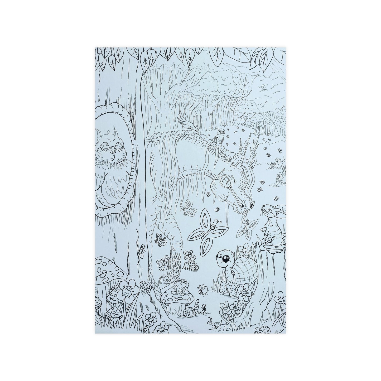 Color me Dragonies Woodland Fantasy Vertical and Horizontal Matte Posters