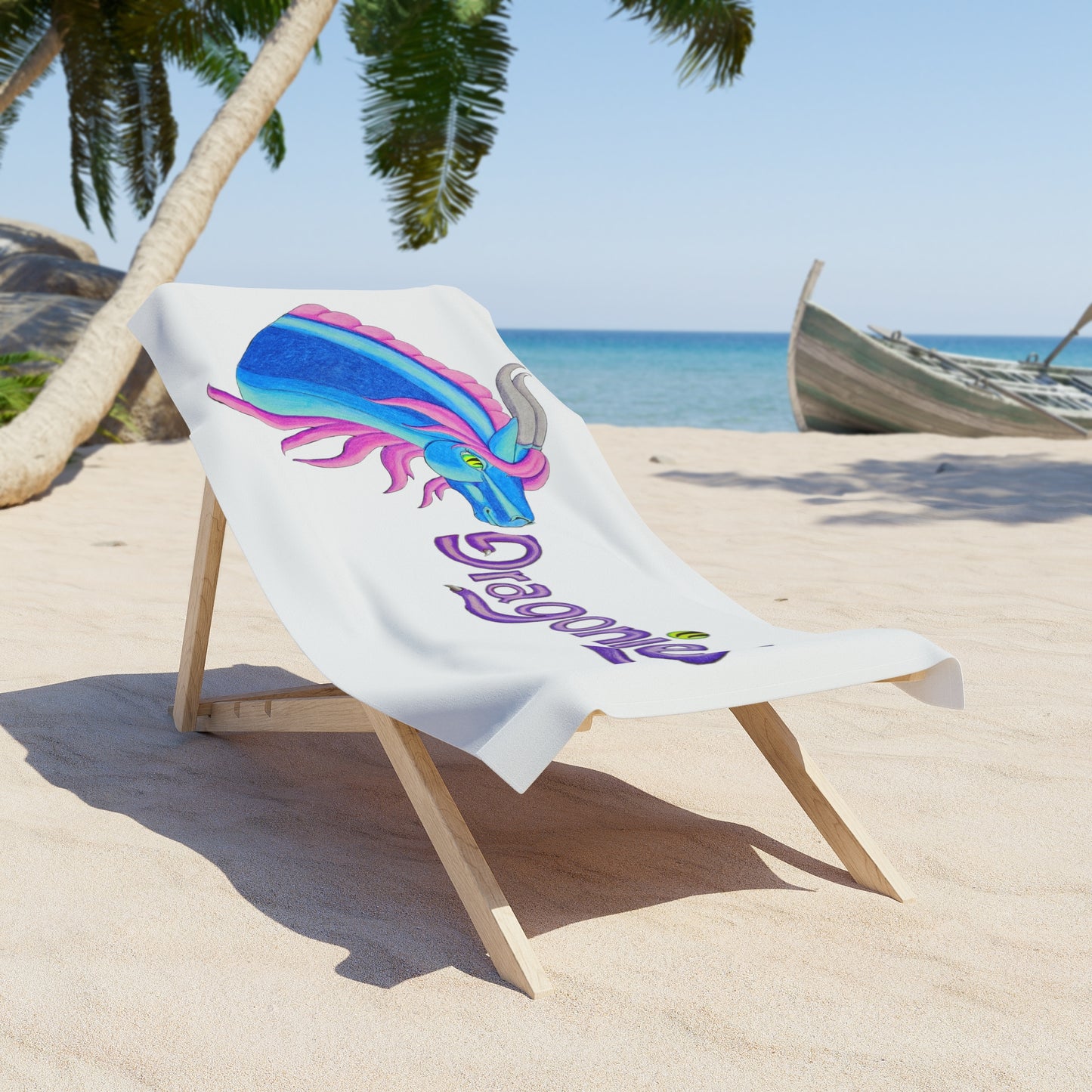 BLUE Dragonies Beach Towel