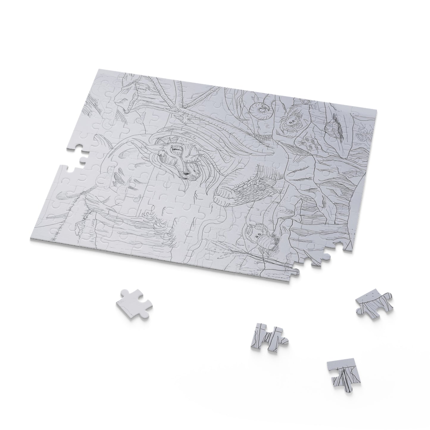 Color me Dragonie Puzzle (120, 252, 500-Piece)