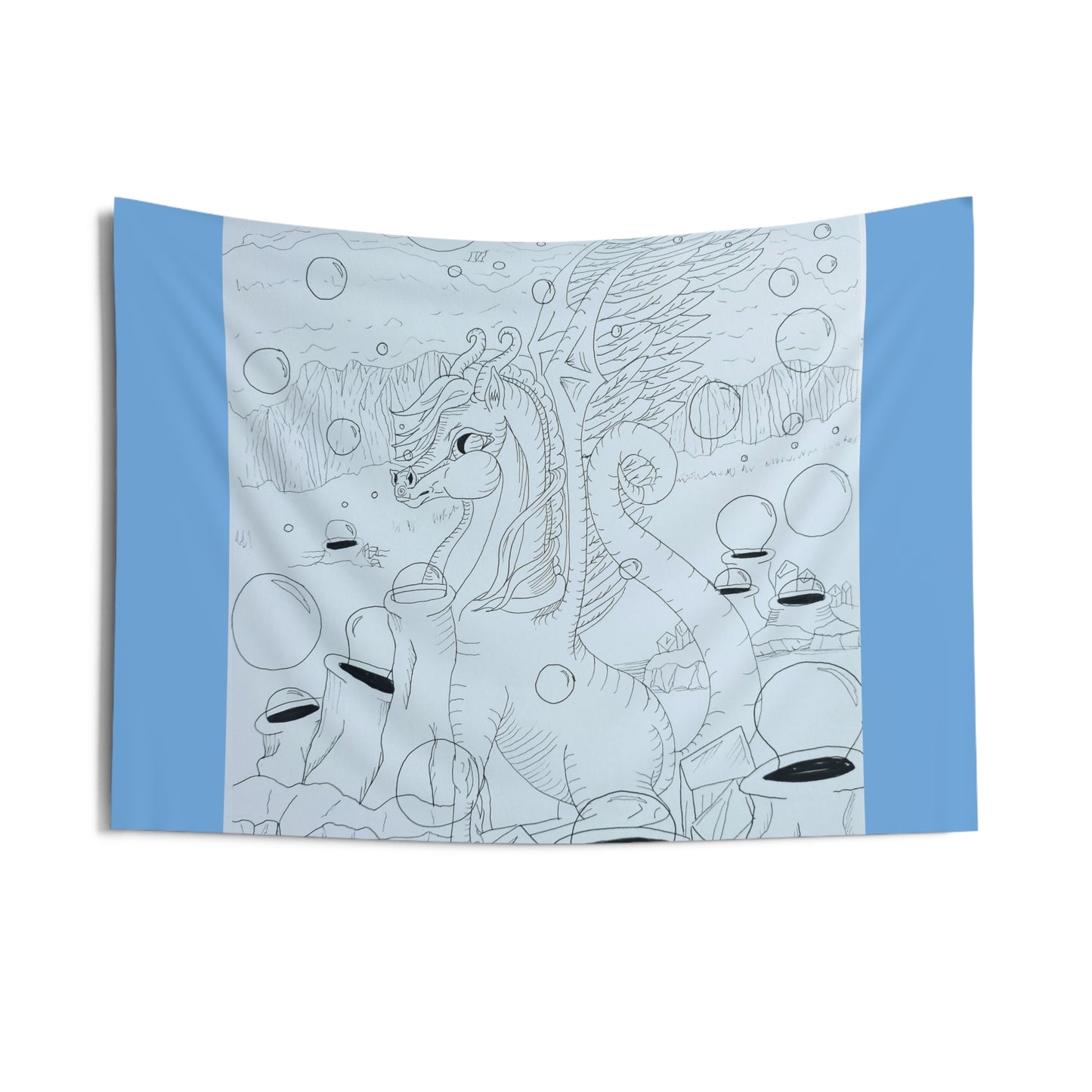 Color me Dragonies Bubbles Indoor Wall Tapestries