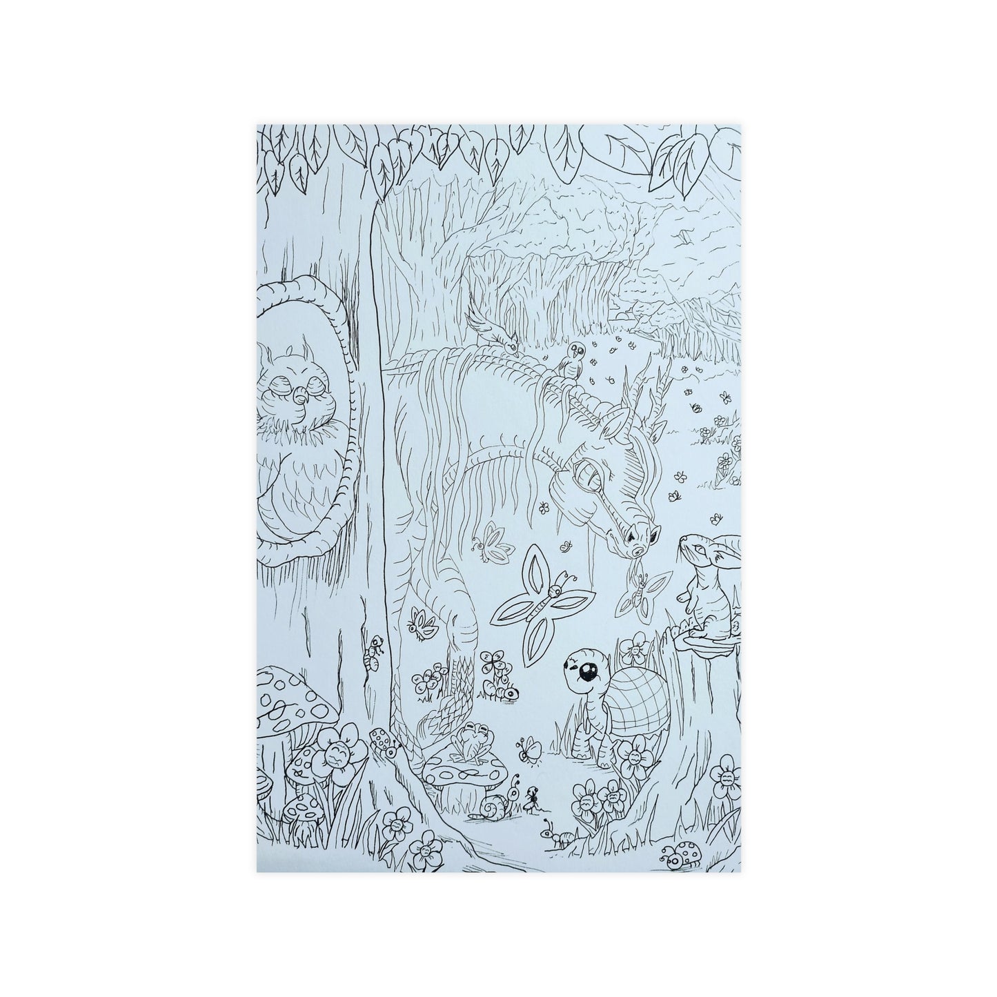 Color me Dragonies Woodland Fantasy Vertical and Horizontal Matte Posters