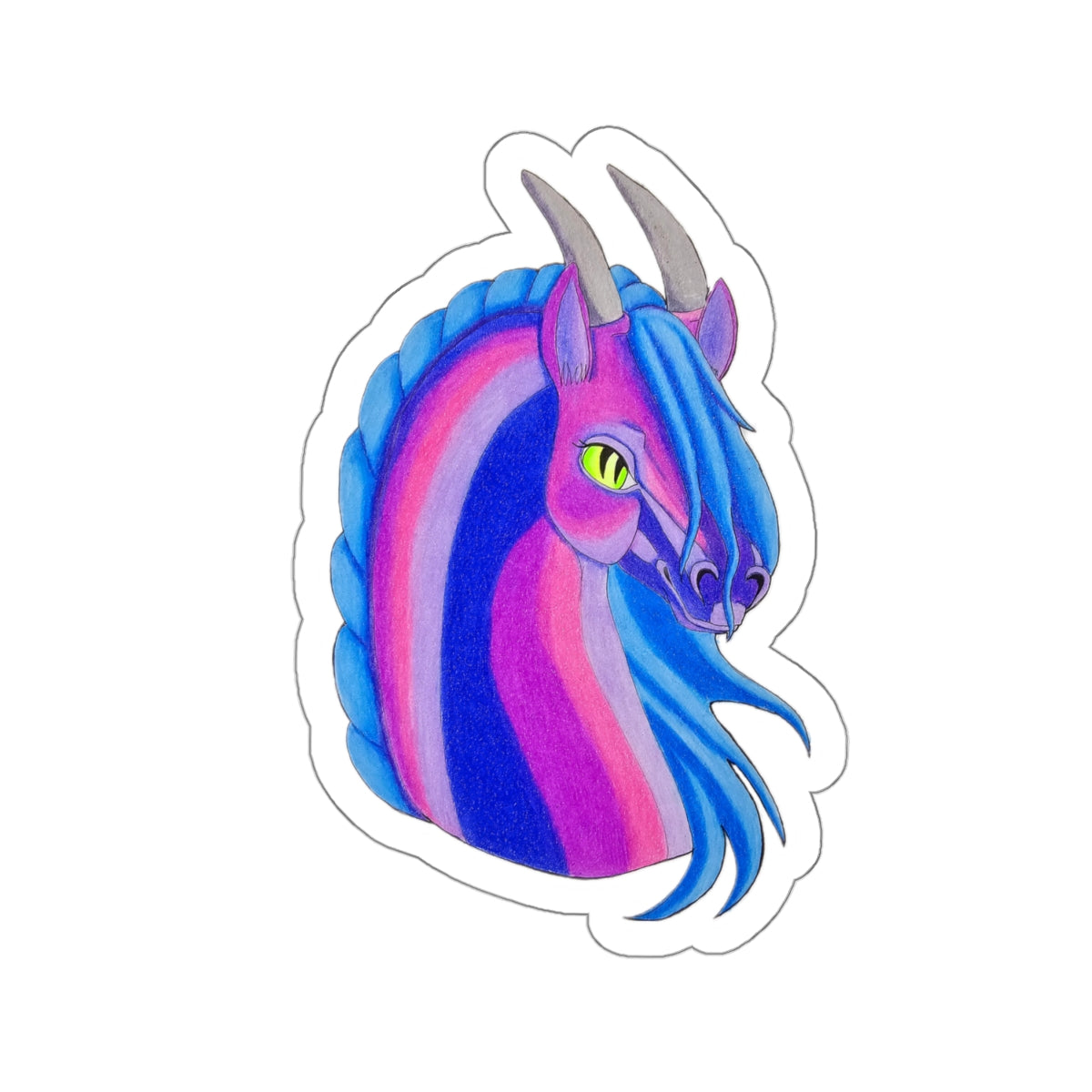 Neon Dragonie Kiss-Cut Stickers