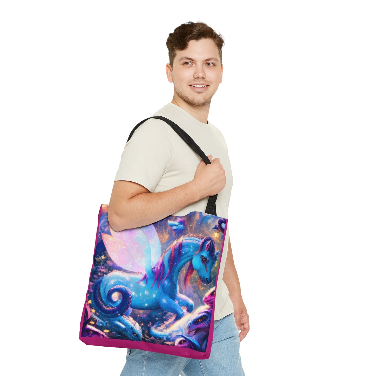 Flutter Dragonies Ponies 444Tote Bag (AOP)