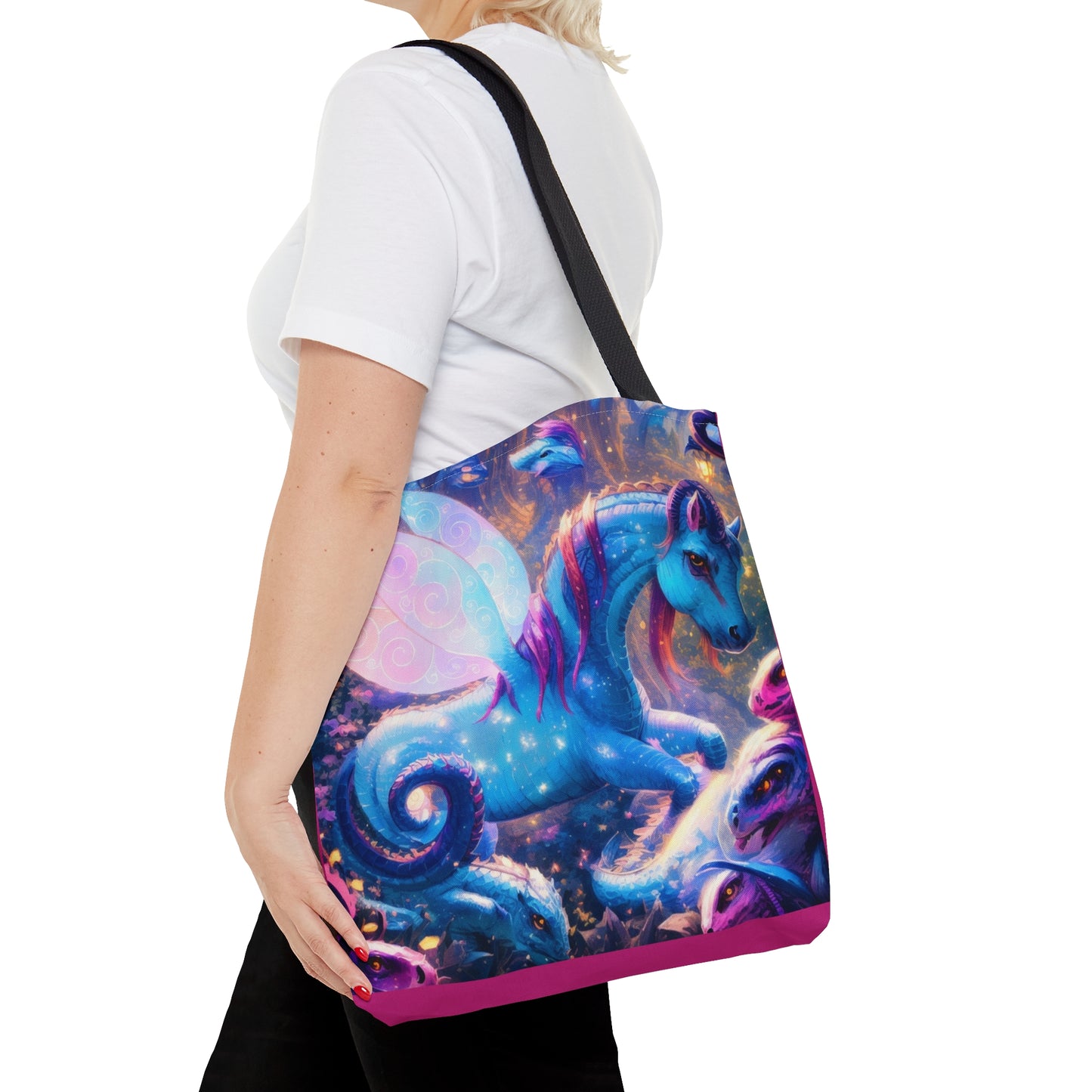 Flutter Dragonies Ponies 444Tote Bag (AOP)