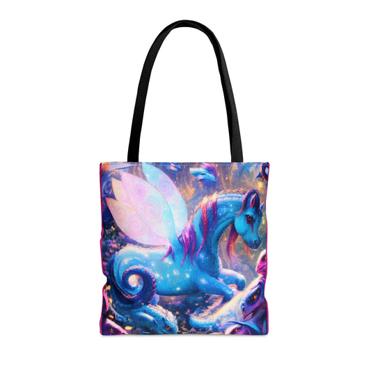 Flutter Dragonies Ponies 444Tote Bag (AOP)