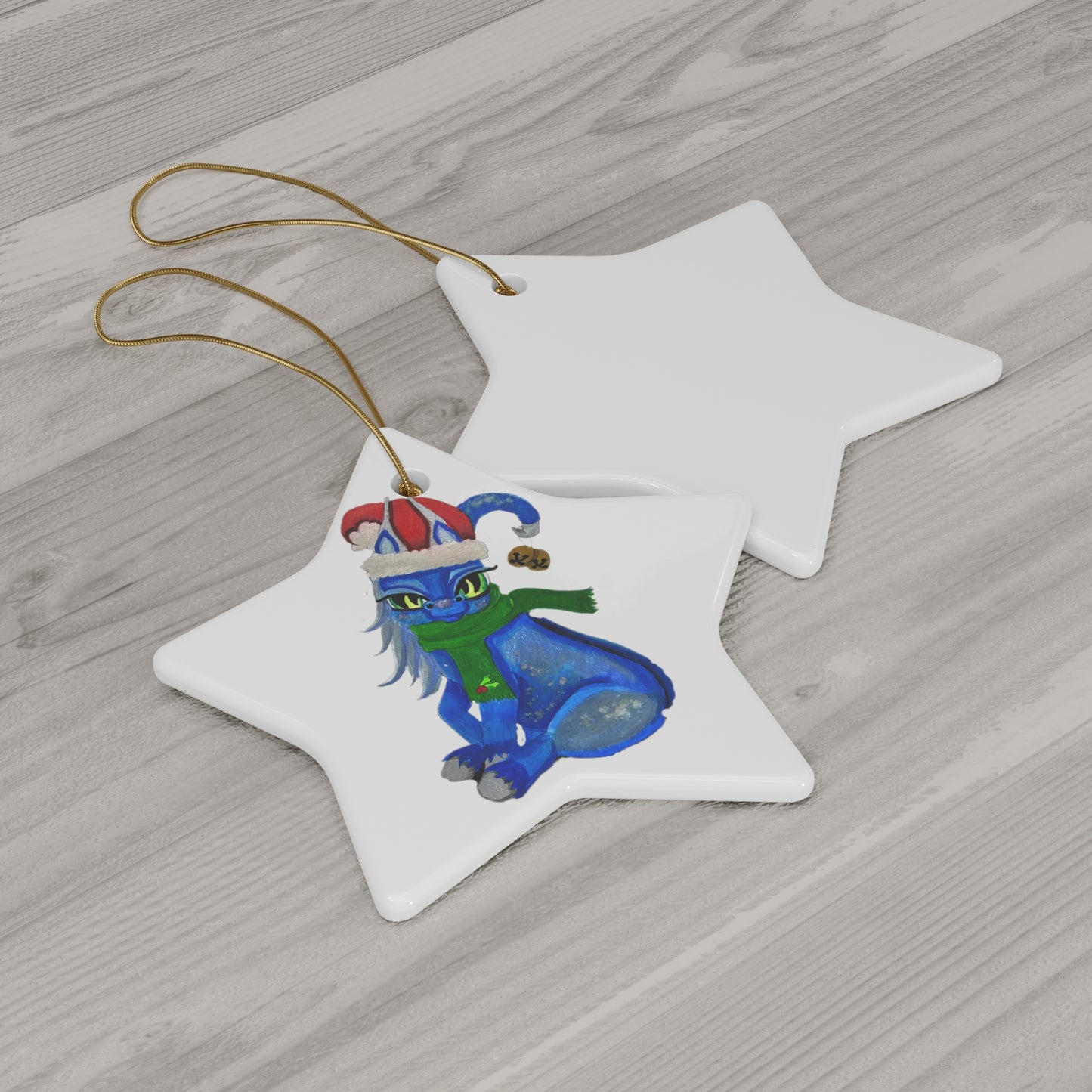 Santa Baby Dragonies Ponies Ceramic Ornament, 4 Shapes