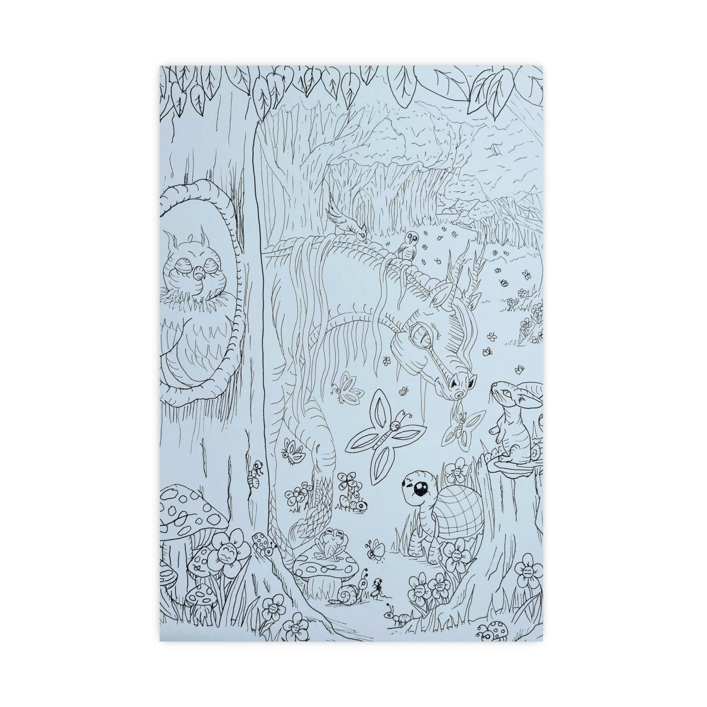 Color me Dragonies Woodland Fantasy Vertical and Horizontal Matte Posters