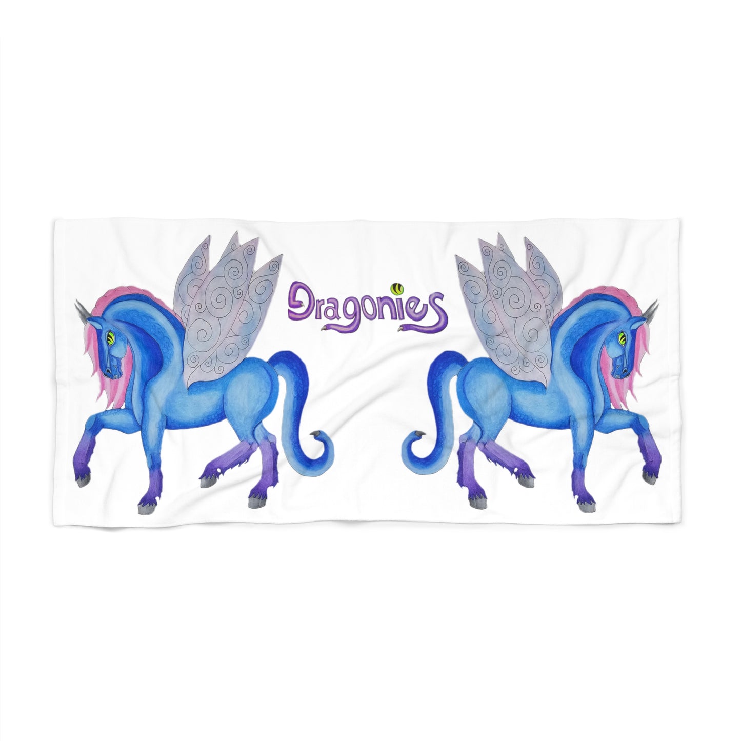 Blues Dragonies Beach Towel