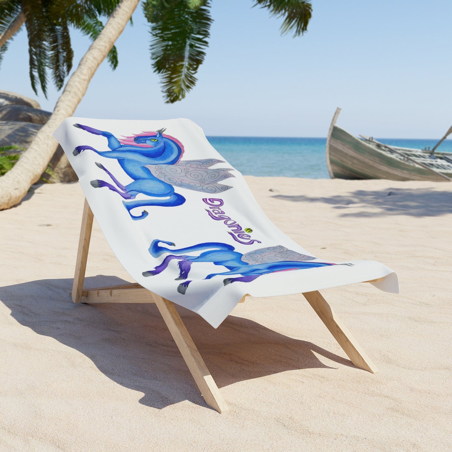 Blues Dragonies Beach Towel