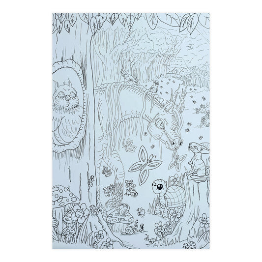 Color me Dragonies Woodland Fantasy Vertical and Horizontal Matte Posters